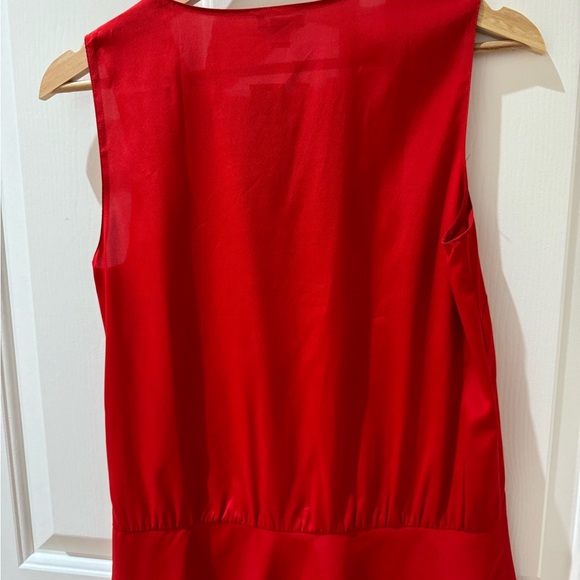 BNWT - Ann Taylor Red Silk Blouse - Picture 3 of 8